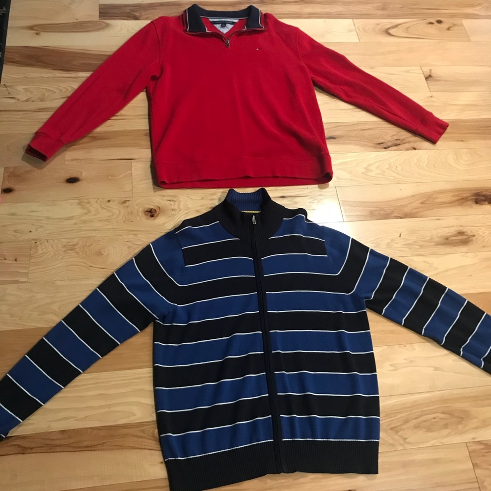 Tommy Hilfiger red sweater w/ free blue sweater